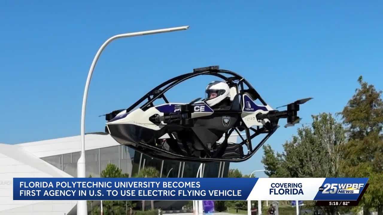 Florida Polytechnic University develops electric flying vehicle for police emergencies — WPBF West Palm Beach, Mesquite Community news